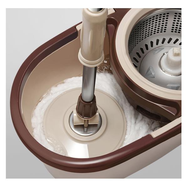 Stainless Steel Wringer 360 Spin Easy Clean Cyclone Floor Cleaning Mop and Bucket Set