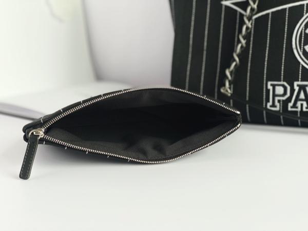 Grande feito sob encomenda marcado ensaca a bolsa Metalblack de Chanel 2,55 da pele de bezerro do algodão e o branco