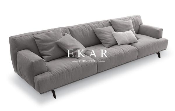 Italian Brand Designs Fancy Grey 3 Seater Sofa Living Room Furniture