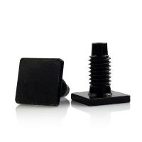 T-bolt à tête carrée en acier plaqué noir
