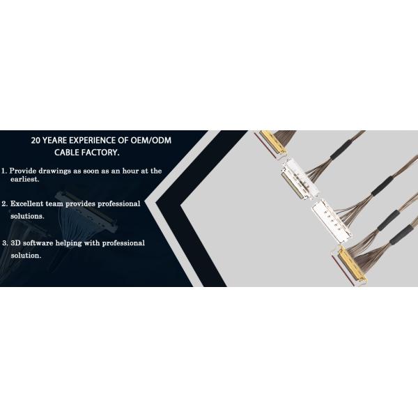 20525-030E-02 a 20682-030E-02 Lvds montaje de cable Edp para cámara de gimbal