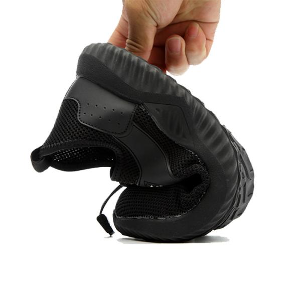 Shengjie Sports Men'S Shoes Fly Woven Fabric Rubber Sole Anti Smash Steel Toe Anti Puncture Plus Kevlar Safety Shoes