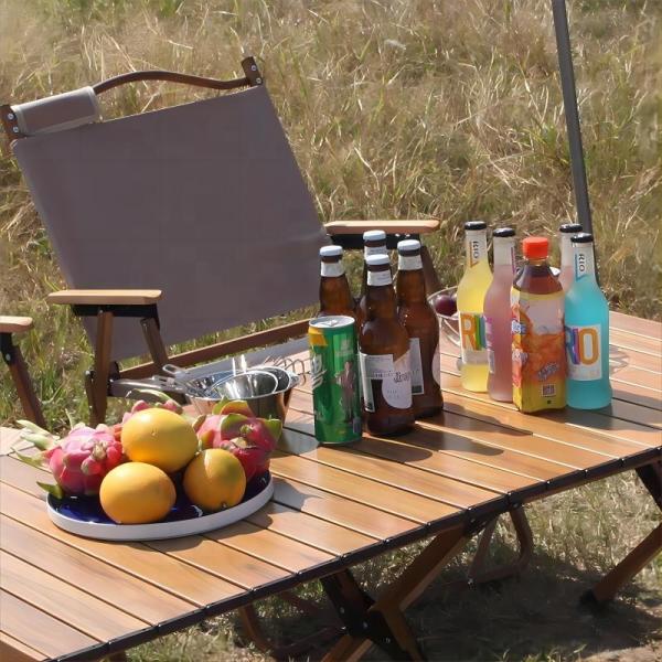 Lightweight Aluminum Folding Camping Table 120cm 30kg Load