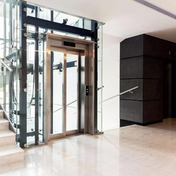 As pessoas residenciais pequenas clássicas do elevador 13 da casa de campo da casa espelham VVVF de aço inoxidável