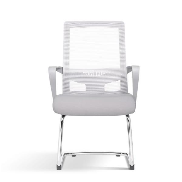 Gray Ergonomic visitor seating chair meeting chair mesh chair