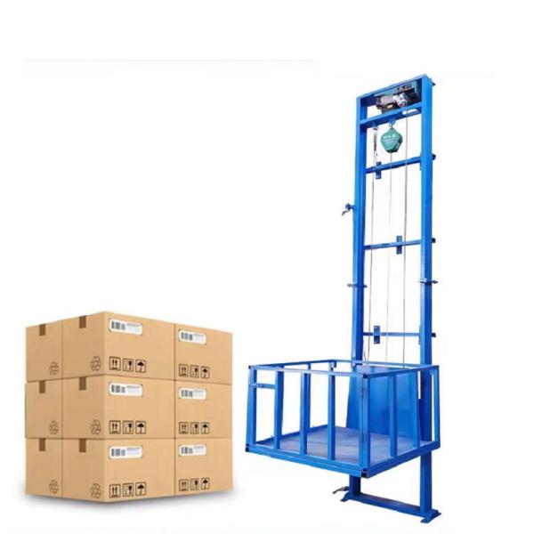 500kg Simple Cargo Lift Elevator 3m Home Lift Tables For Goods Person