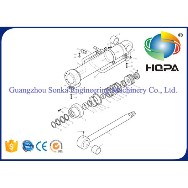 DAEWOO DH130LC DH130W DH150LC DH150W SOLAR130LC SOLAR140LC SOLAR140W SOLAR160W Arm Cylinder Seal Kit 2440-9232KT