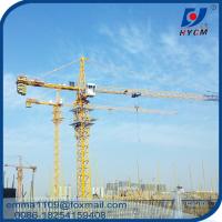 Guindaste de torre Potain QTZ125 10t com lança de 60m e controle Schneider