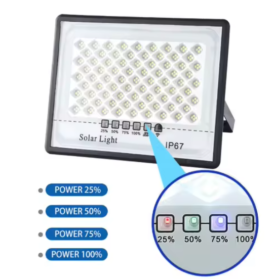 Solar Flood Lamp Remote Control 50W 100W 300W Hot Sell Model Factory Price