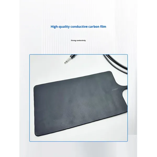 6.3 Single Public High Temperature Resistant Reusable Silicone Negative Electrode Plate Beauty Instrument 3000MM Guangdong Black