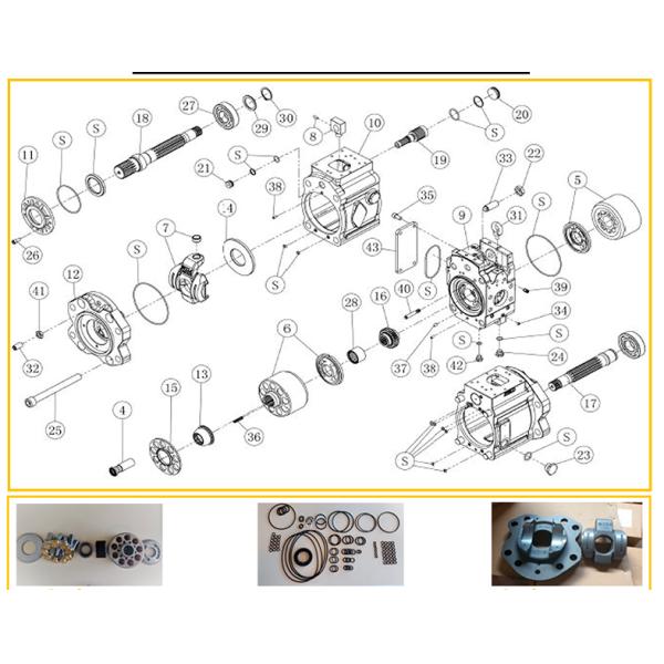 In Stock EXCAVATOR EC140 K3V63DT Hydraulic Piston Pump Spare Parts Seal Kit For Repairing And Re-selling
