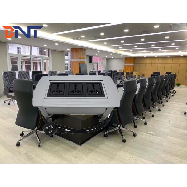 With 180 Degree Overturn Angle Company Desktop Flip Up Outlet Jack