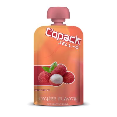 Fruto líquido plástico Juice Drink Spout Pouch Packaging 200ml reusável