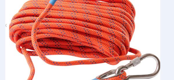 Heavy Magnet Fishing Rope Nylon Safety Cord 65Feet With Safety Lock