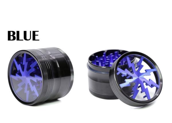 4 Layers 63mm Grinder Aluminium Alloy Lightning Tobacco Smoking Accessories Herb Pepper Grinders