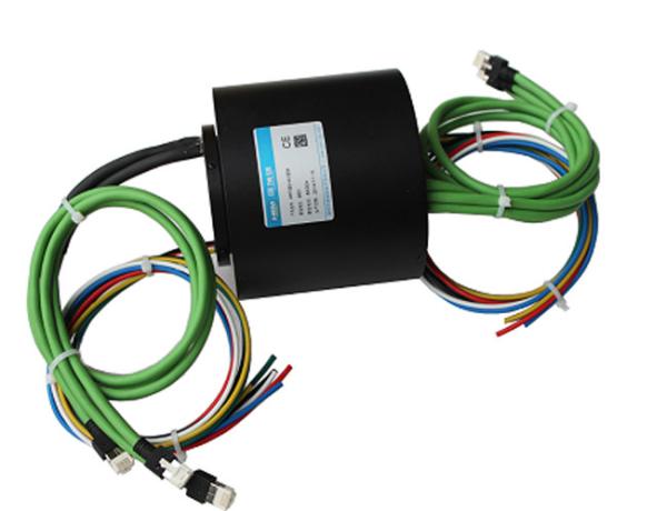 100M 1000M 250MHz Ethernet Signal Slip Rings Rotary Joint Electrical Connector