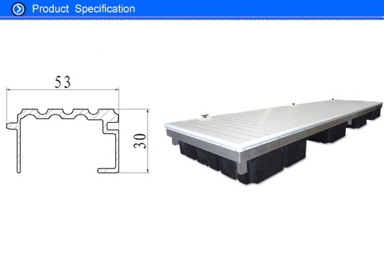 Extrusion Anodized Aluminum Decking Materials , Waterproof Aluminum Pool Deck