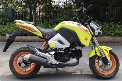 125cc Street Road Motorcycle Green Double Clutch Petro Engine For Racing