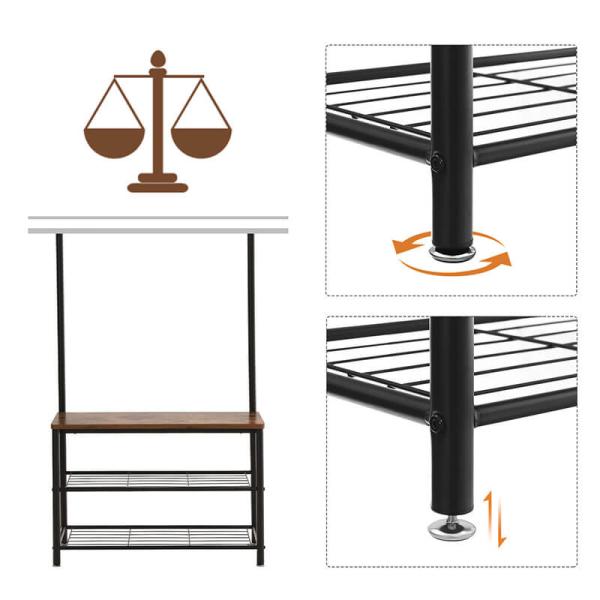 Coat Rack with Hooks, Free Standing Coat Stand, Coat Stand, Hallway Furniture, HSR41BX