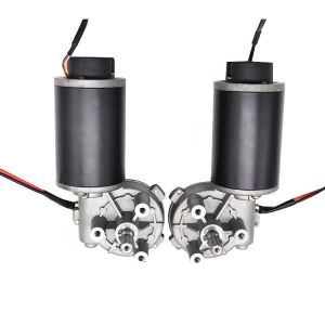 DC 12V 24V 63/76 Series Worm Gear Motor 50W to 200W Max 20N.m Torque Self-Locking Gear Motor Encoder Optional