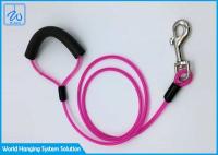 De lien laisses faites sur commande de rose de Flexi de collier de chien pour l'animal familier, câble de coureur de chien