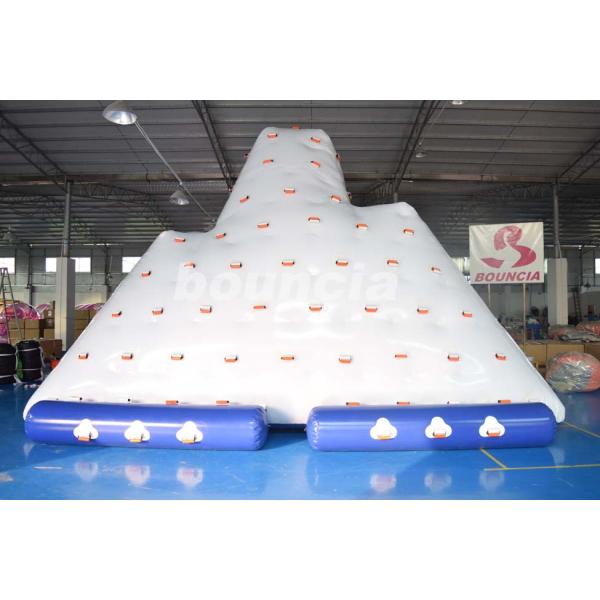 Escalador inflable del agua/iceberg inflable con el anillo de ancla grande del acero inoxidable