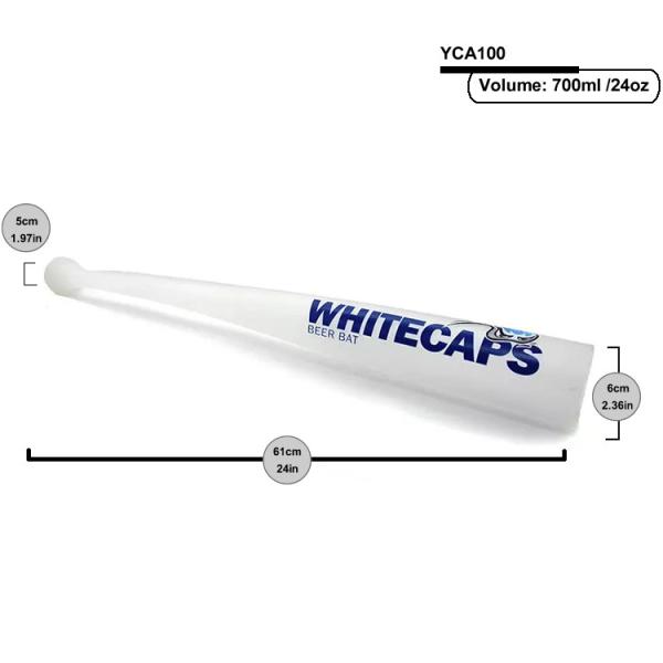 Frosted Plastic Baseball Bat Beer Cup Original Baseball Bat Shaped