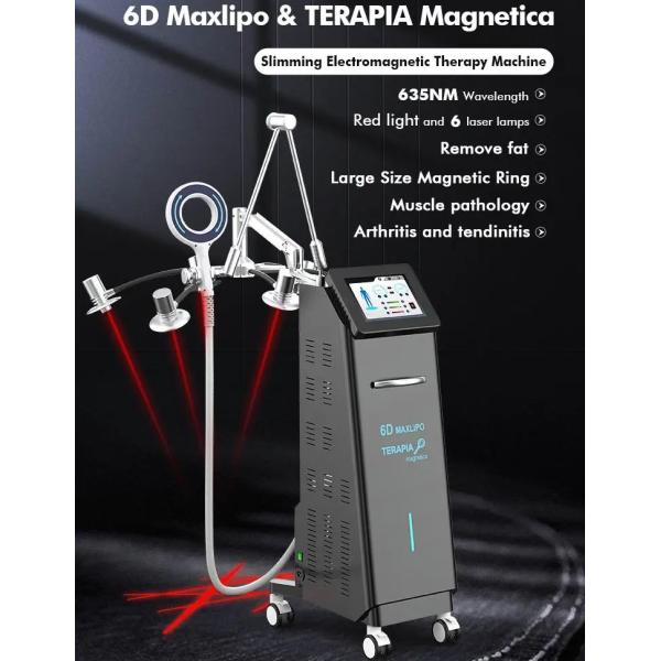 Laser rojo físico vertical 6D de la pérdida de peso de la rehabilitación de la máquina del laser de la terapia 635nm que adelgaza la máquina