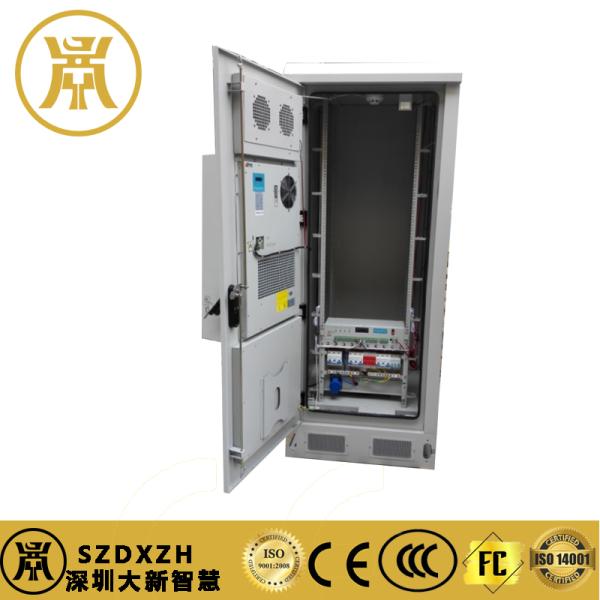 Montado en el piso 40U gabinetes de telecomunicaciones al aire libre gabinete de equipos con sensores de agua y humo