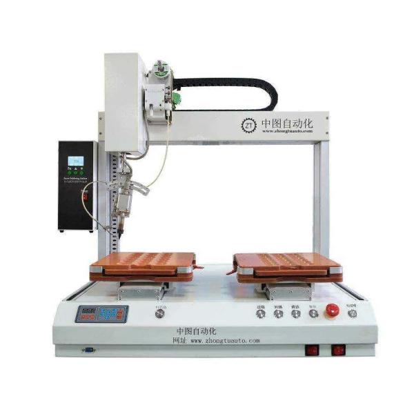 4 Axis Movement Automatic Soldering Machine with 0.6~1.5mm Solder Wire and ±0.02mm Repeat Accuracy