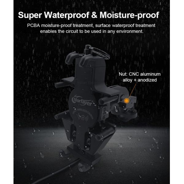 15W Motorcycle Wireless Charger Mount