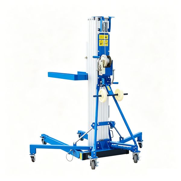 Portable Material Mast Vertical Tower Aerial Lift Device Aerospace Grade Aluminum