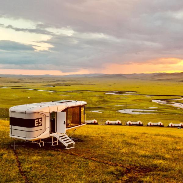 Стандартный план Солнечный космический капсульный дом Роскошные современные дома в стиле лагерей