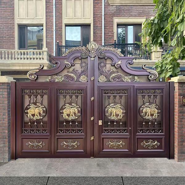 Sliding Aluminium Pedestrian Garden Gates Powder Coated Aluminum Alloy 6063/6061/6005