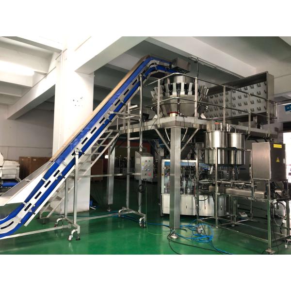 24 лотка двойных винта машины упаковки Weigher Multihead голов линейных для маслообразных липких свежих продуктов