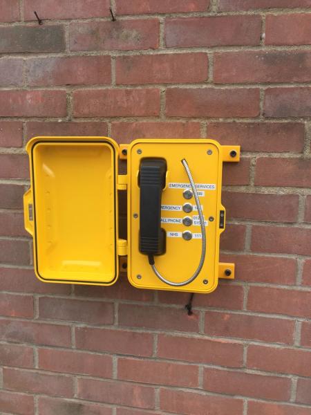 Téléphone d'urgence résistant aux intempéries en extérieur à trois boutons avec fonction de réglage rapide