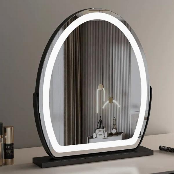 Silver LED Makeup Mirror 3000K - 6000K Hollywood Makeup Mirror