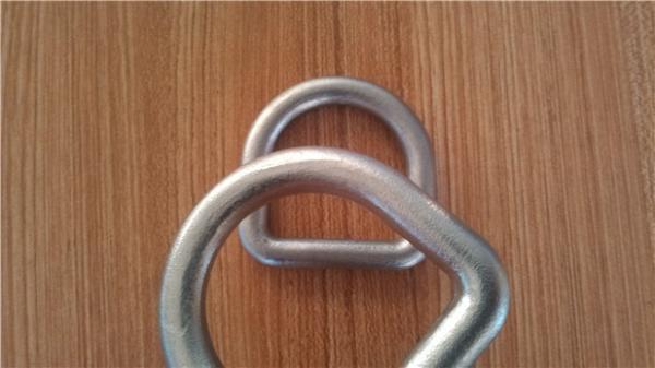 High Strength Safety D Rings Zinc Plated Buckle D Rings With Hot Forged