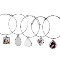Ladies Jewelry Bracelets Various Shapes Sublimation Blank Metal Bracelets