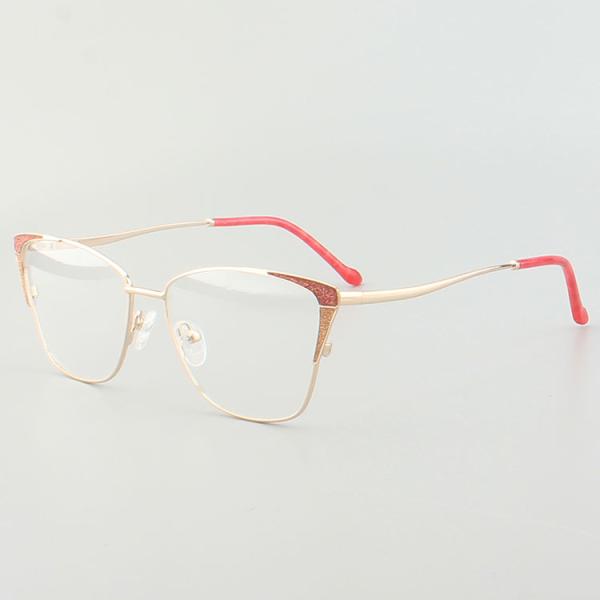 6 Colours Female Anti Blue Light Stainless Steel Eyewear