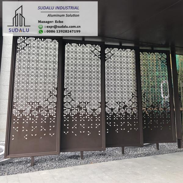 Custom Design 1-3mm Aluminum Perforated Panel for Patio Garden Decoration Powder Coating