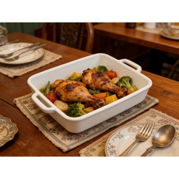 Oven Safe Enamel Roaster Pan 2.5L Non-Stick For All Cooking