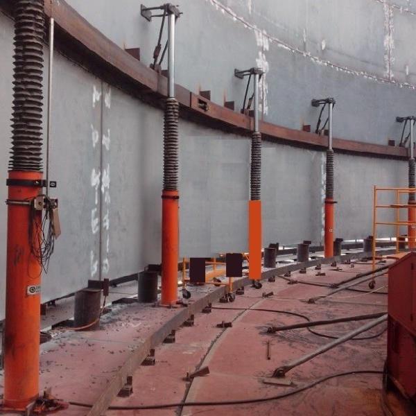 Heavy Duty Flip Up Hydraulic Tank Lifting Jack for Large Scale Oil Storage Tanks