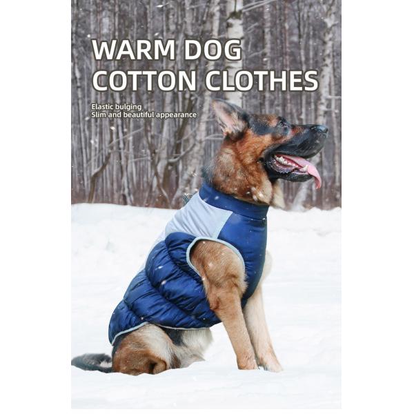 Winter Luxury Pet Coat Thickened Warm Dog Clothes Comfortable Reflective For Pets