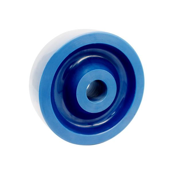 PU Wheel Waterproof Swivel Industrial Heavy Duty Casters Wheels 8 Inch Blue OEM