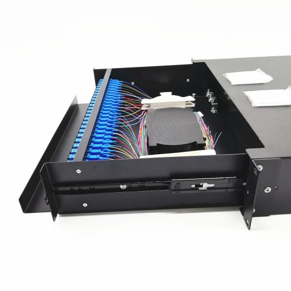 LC SC Rack Installation 24 Fiber Optic Distribution Frame for 48 Port MTP MPO ODF