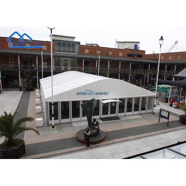 Reinforced Alloy Frame 8x10m Arcum Tent Fire-Retardant Canopy Arc Shape for Elegant Events