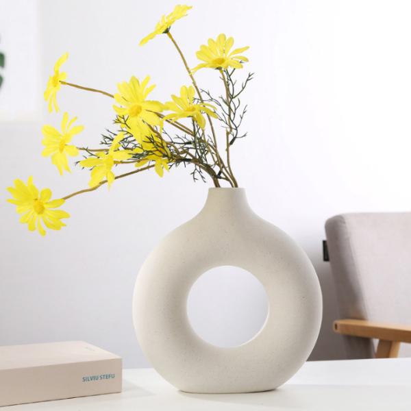 Home Decorative Modern Nordic Flower Ceramic Vase For Home Living Room