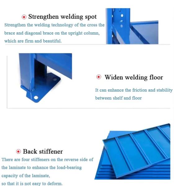 100kg Q235 Steel Metal Storage Shelves For Warehouse