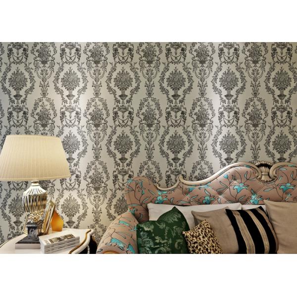 Черный/белый ретро винтажный азиатский воодушевленный Валльковеринг обоев 3Д/пряжи